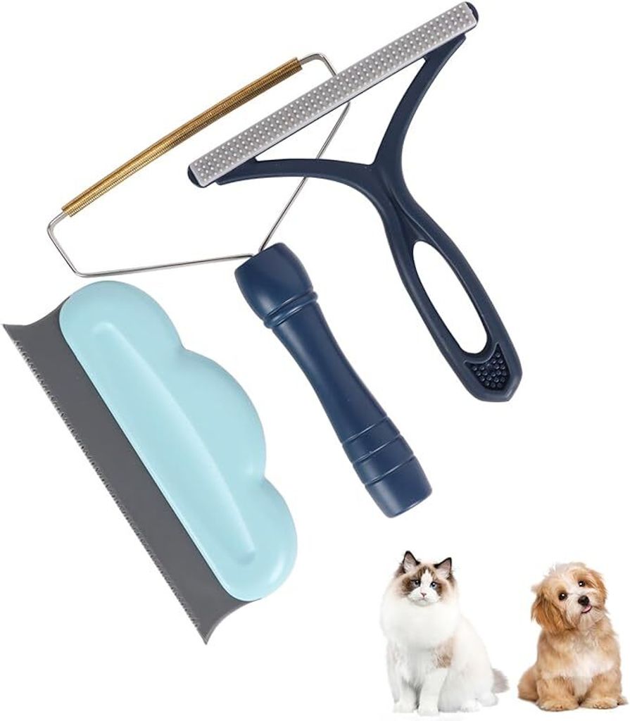 3 Stück Magische Pfoten, Katzenhaar Entferner, Tierhaarentferner bürste, Fusselbürste Tierhaare für Entfernung von Haaren und Staub von Kleidun...