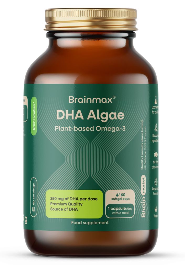 BrainMax DHA Algae, 60 rostlinných softgelových kapslí Obrázek produktu 