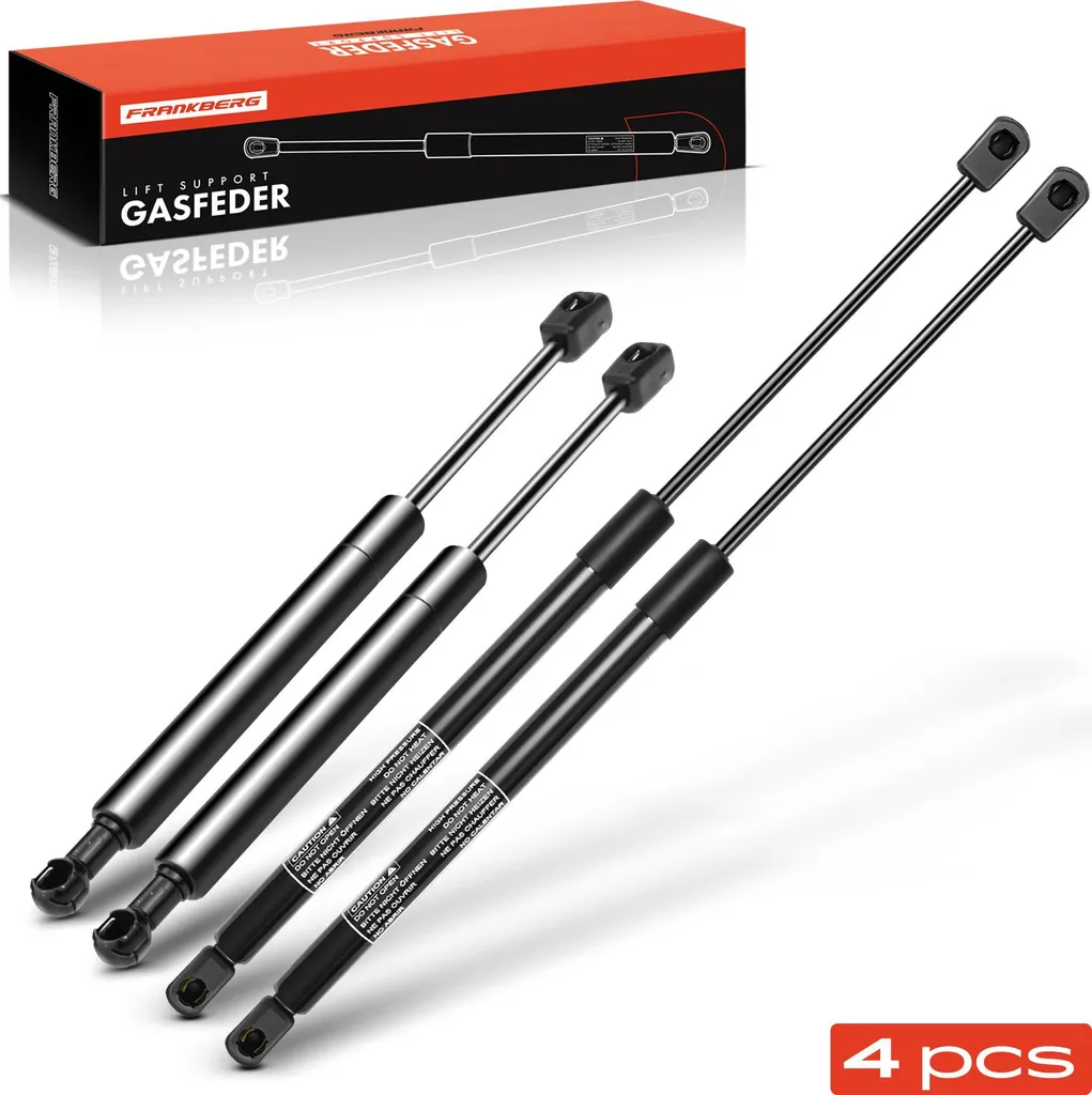Lot de 4 Vérins de Coffre et Capot en Acier Renforcé pour Saab 9-5 YS3E
