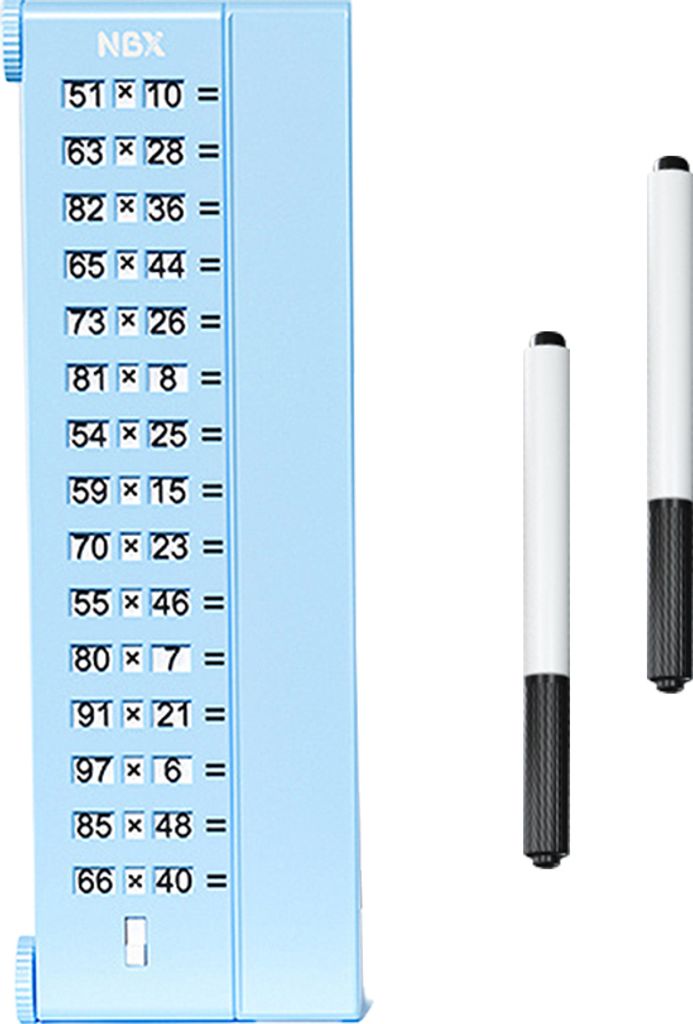 NBX Arithmetische Schreibtafel, wiederverwendbares Frueherziehungswerkzeug, Kleinkinder, muendliches Rechnen, Fragentafel, lustige Lehrausruestung,...
