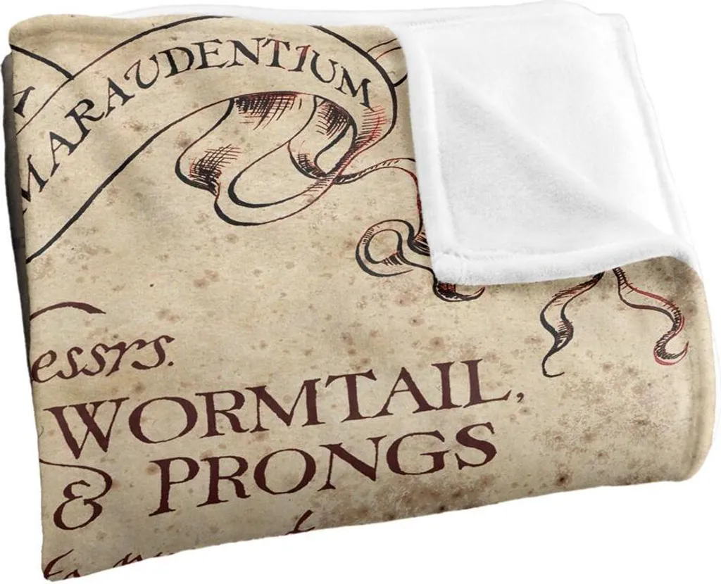 Couverture Marauders Map Multicolore - Plaid Harry Potter Grand Format