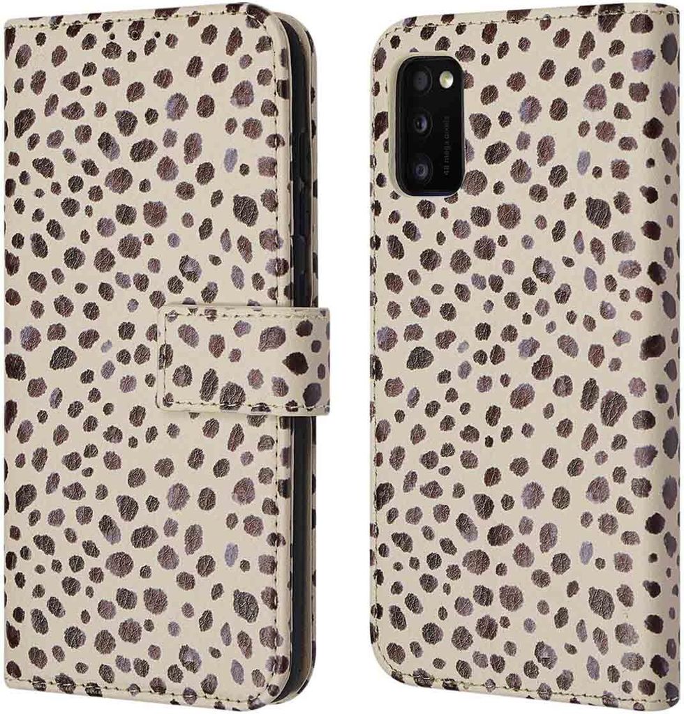 imoshion Design Klapphülle Samsung Galaxy A41 - Black And White Dots