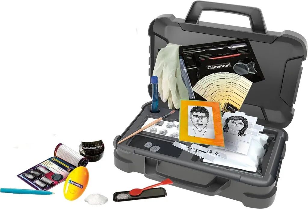 Kit Détective Clementoni avec Loupe et Poudre à Empreintes pour Enfant