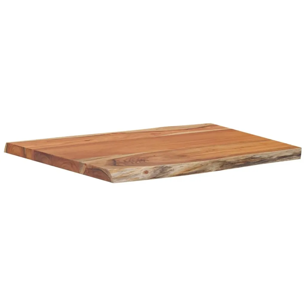 Top Tavolo Acacia Massello 70x60x2,5 Bordo Organico Live Edge Design