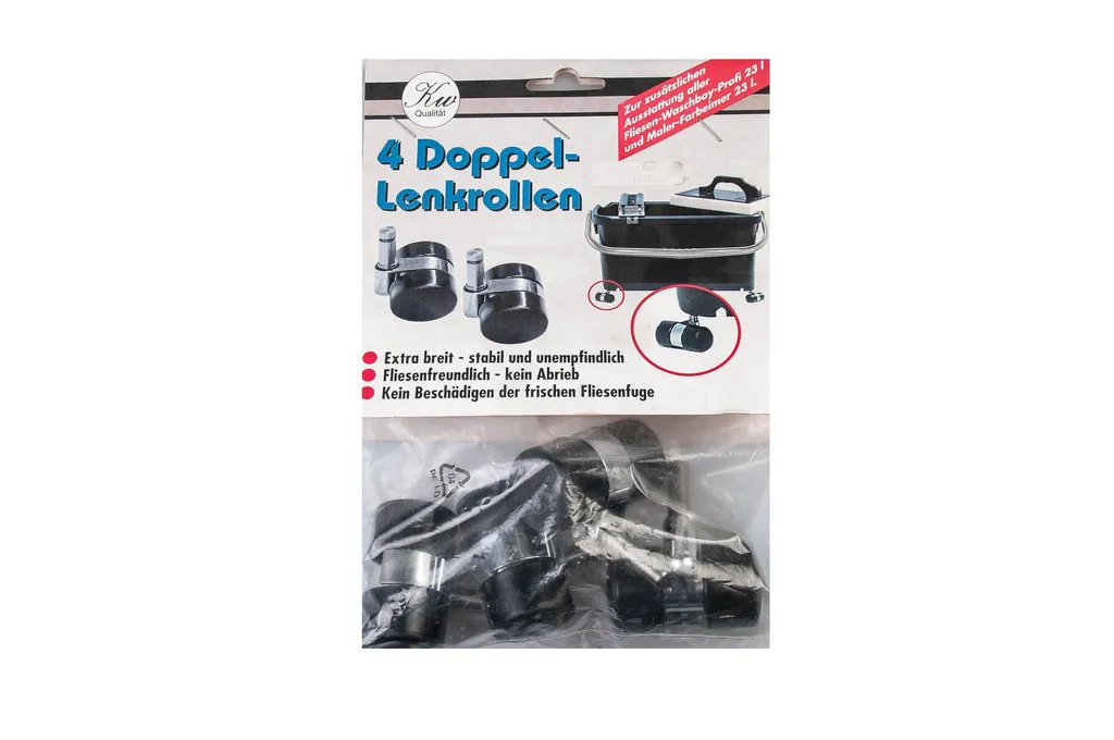Roulette double accessoire pour kit de lavage seau professionnel 50mm