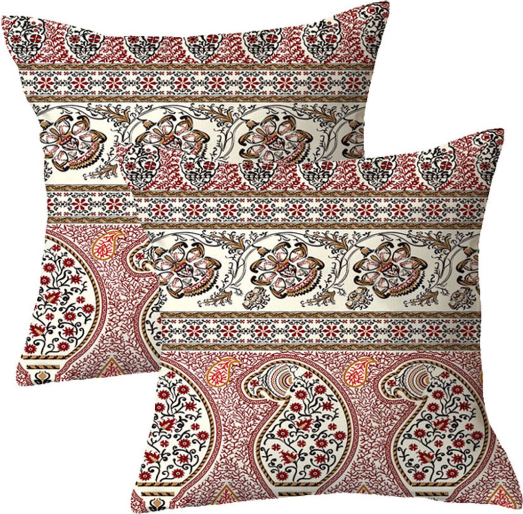 2 Dekoracyjnych Poszewek Na Poduszkę, Geometryczny Wzór, Do Użytku Na Zewnątrz, Na Sofę, Do Biura, 45 X 45 Cm