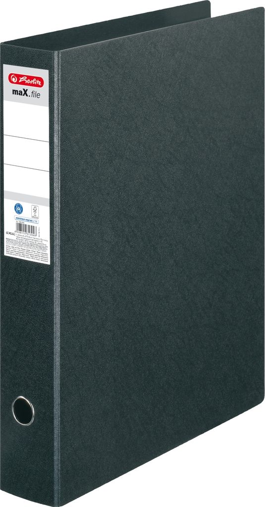 Ordner Hartpappe A3 hoch 7,5cm maX.file schwarz Packung mit 16 Stück