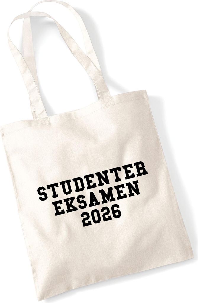 Huuraa Jutebeutel Studentereksamen 2026 Abschluss Dänemark 10 Liter Natural Baumwolle Tasche Geschenkidee