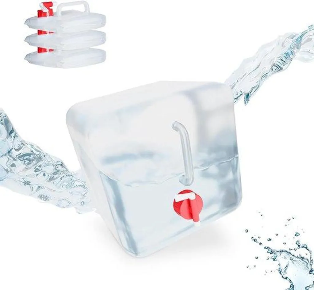 Fini l'encombrement avec nos bidons d'eau pliables 10L - Lot de 4
