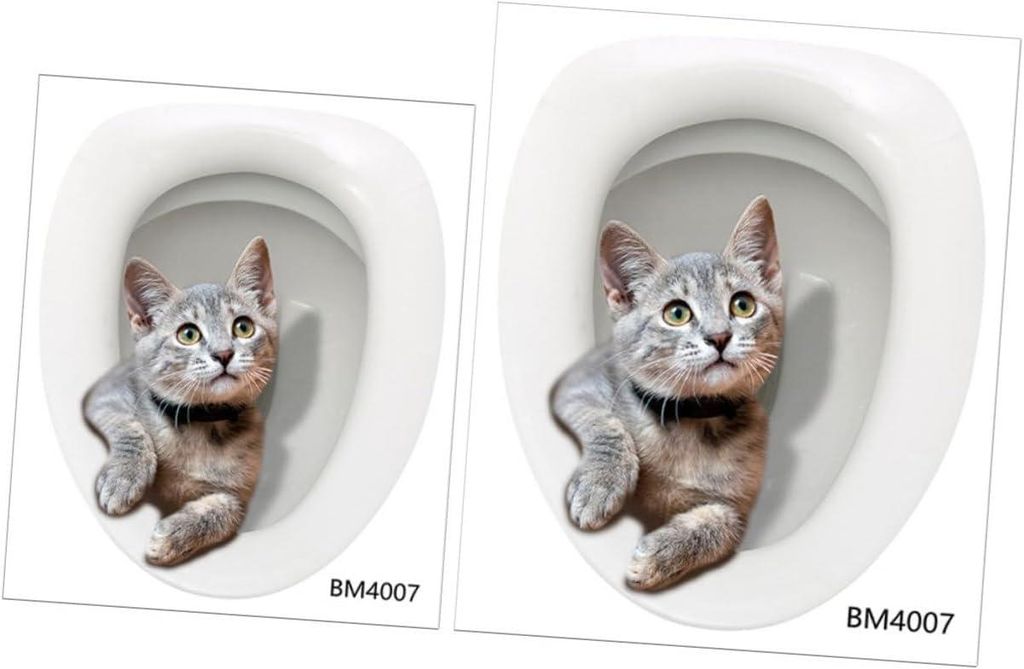 wasserfeste WC-Sitz-/Spülkastenaufkleber mit dekorativen Mustern, einfach anzubringen/zu entfernen – 25 x 30 cm