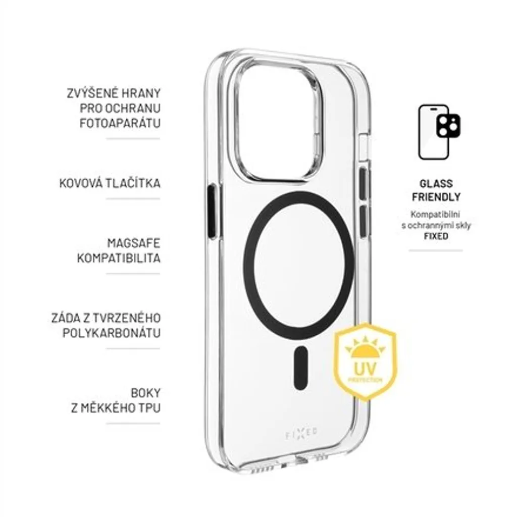 Cover iPhone 14 Pro MagSafe FIXED MagPurity - Resistente e Trasparente - 11