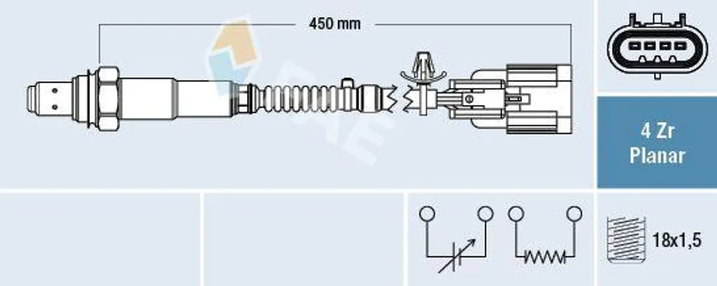 Sonde lambda FAE pour réparer l'échappement de votre Genesis OE