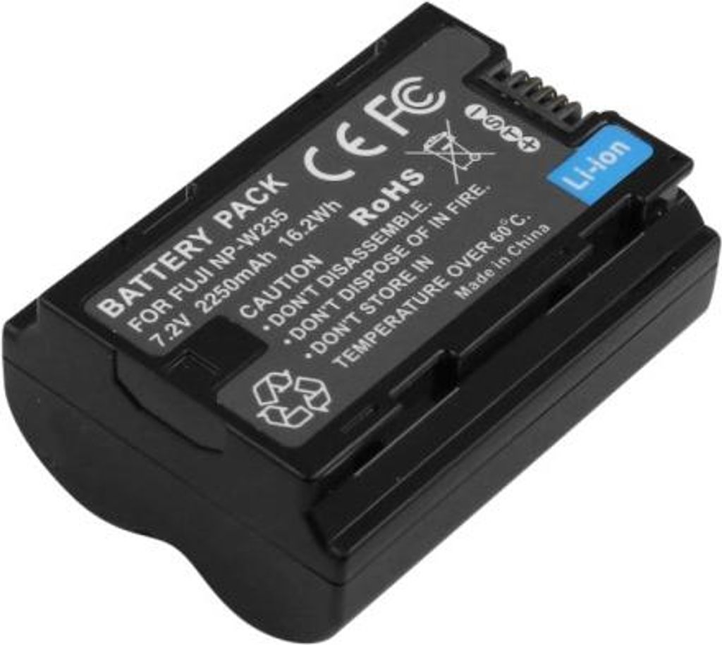 Akku kompatibel mit Fujifilm NP-W235 – Li-Ion 7,2 V 2250 mAh 16,2 Wh
