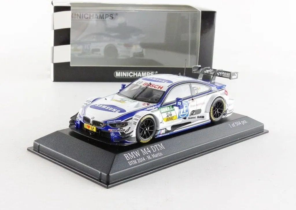 BMW M4 DTM F82 Team RMG #24 2014 Minichamps 1:43 - Miniature de Course