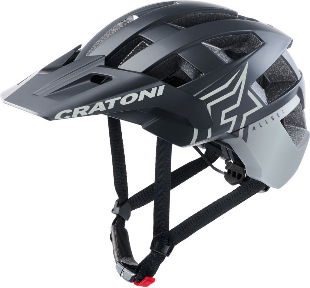 CRATONI MTB - Fahrradhelm AllSet Pro schwarz/weiß matt