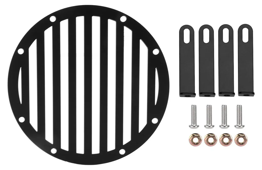 Cache Phare Rebel 500 Noir Mat - Grille de Protection Moto en Acier