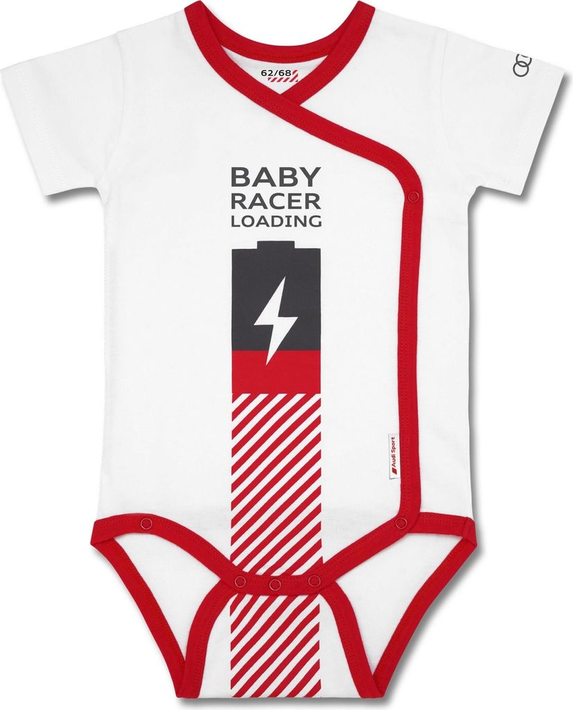 Original Audi Sport Wickelbody 74/80, Kinder, weiß, Body