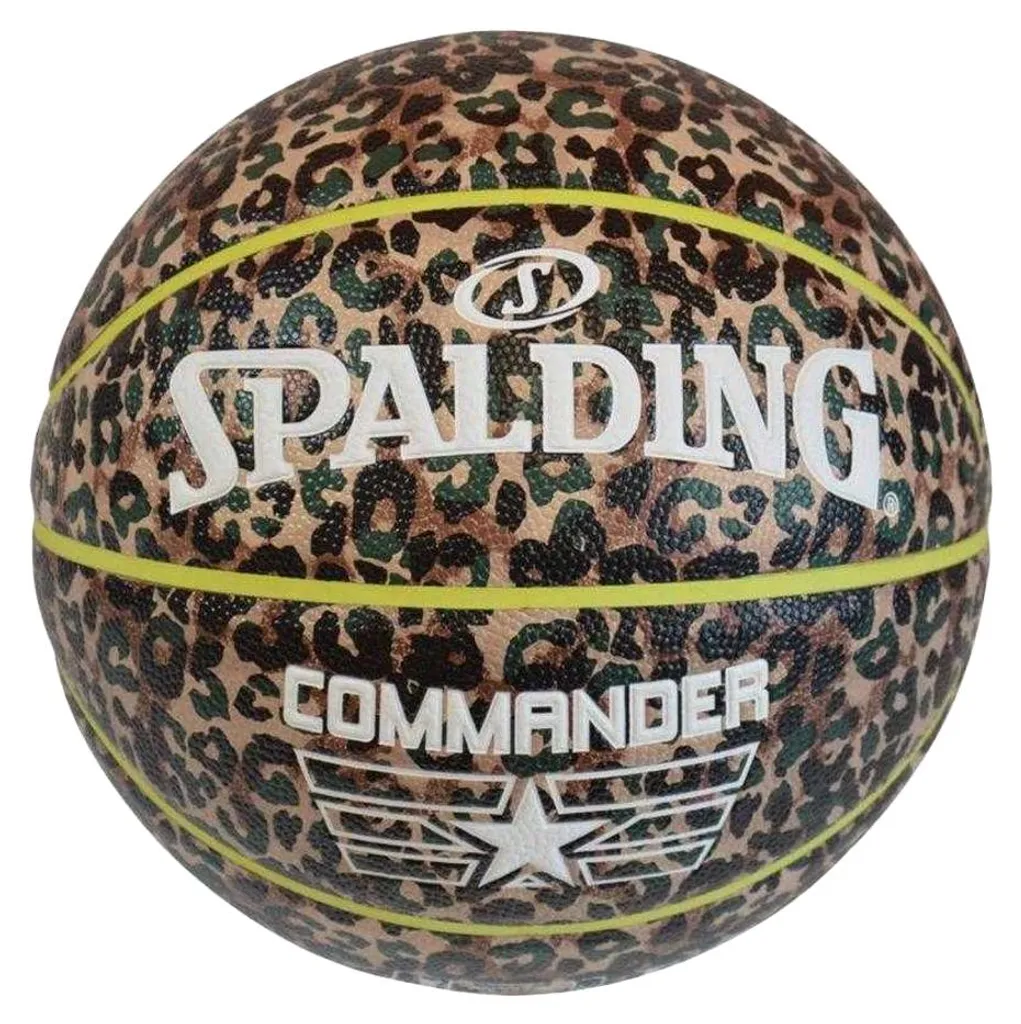 Ballon de basket Spalding Commander motif léopard marron PP8973 taille 7