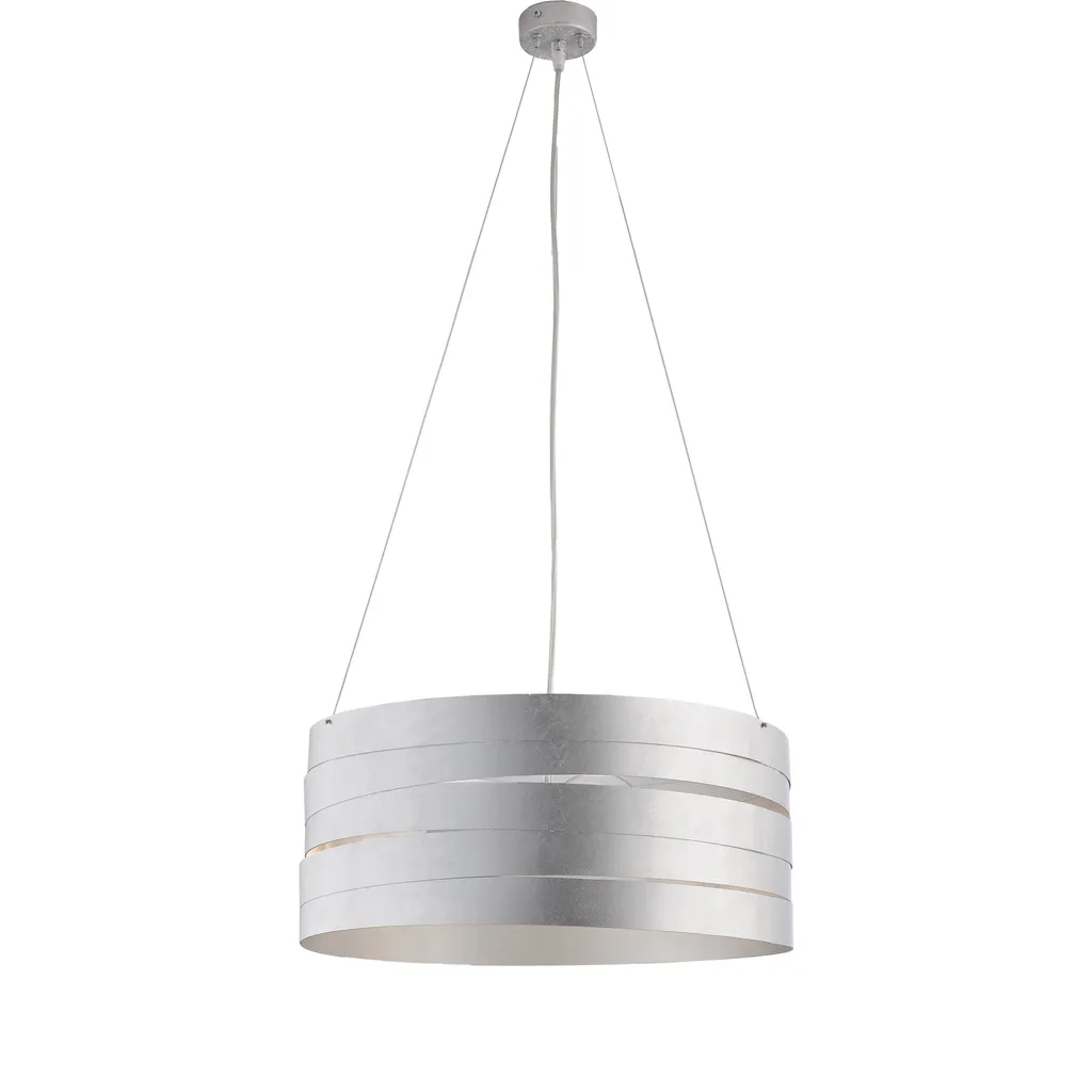 Lampadario Mambo Bianco e Argento Antico 3 Luci - Be Light BL157-3-ARG