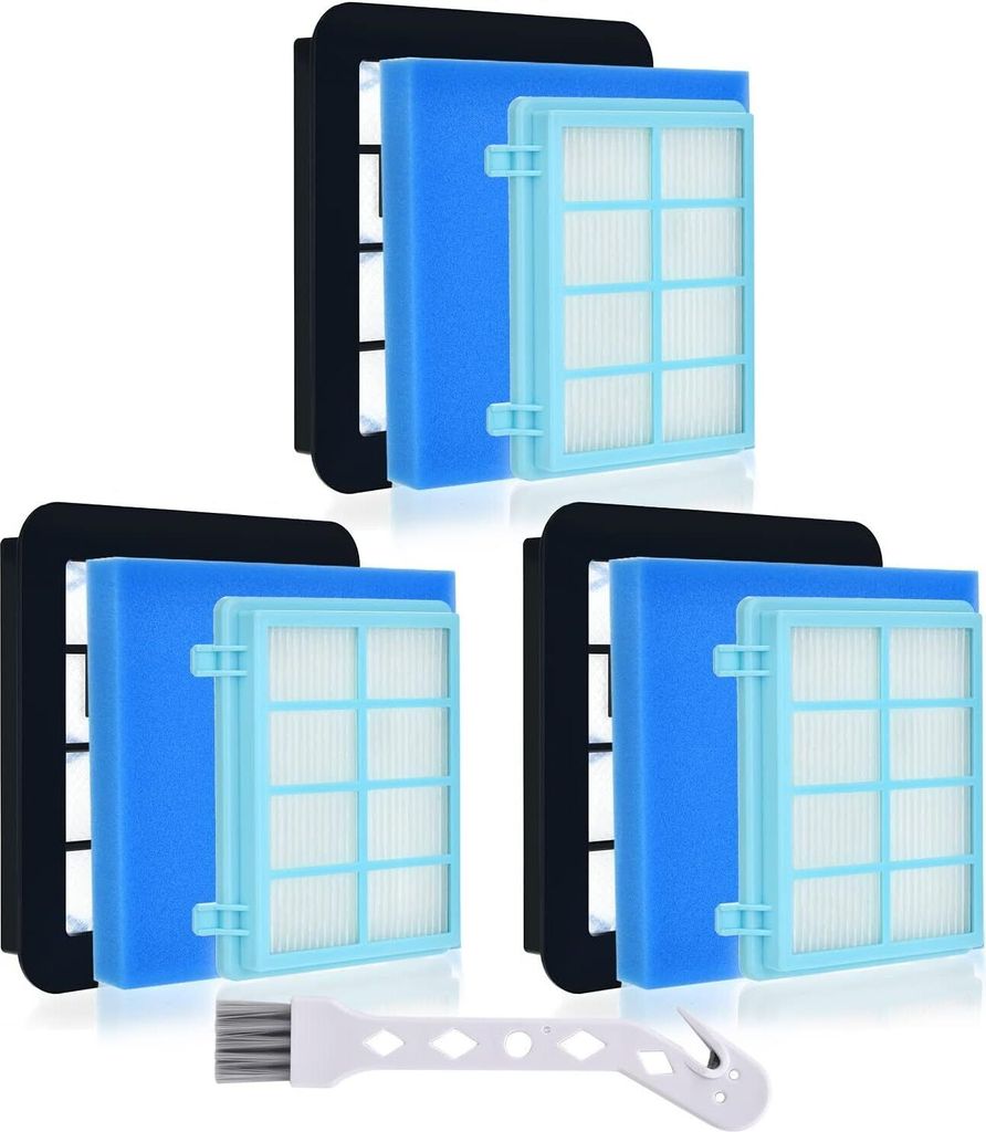 Filter für Philips FC9332 FC9331 FC8010/01 FC9555 FC9550 FC9334 FC9333 FC9330 Bodenstaubsauger Ersatzfilter für Philips Power Pro Compact Cyclone...