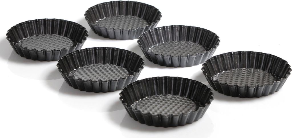 Kaiser Tortelett Patisserie Ø10Cm Schwarz Set 6Teilig Produktbild 