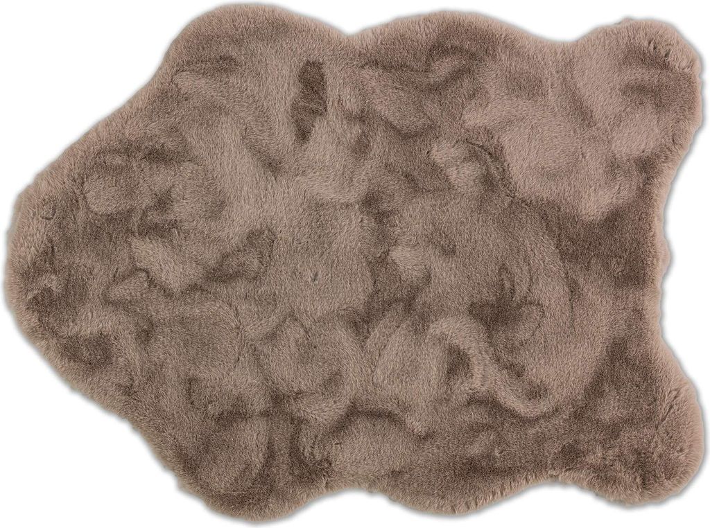 SCHÖNER WOHNEN-Kollektion Moderner Kunstfellteppich TENDER Cappuccino 60 x 90 cm