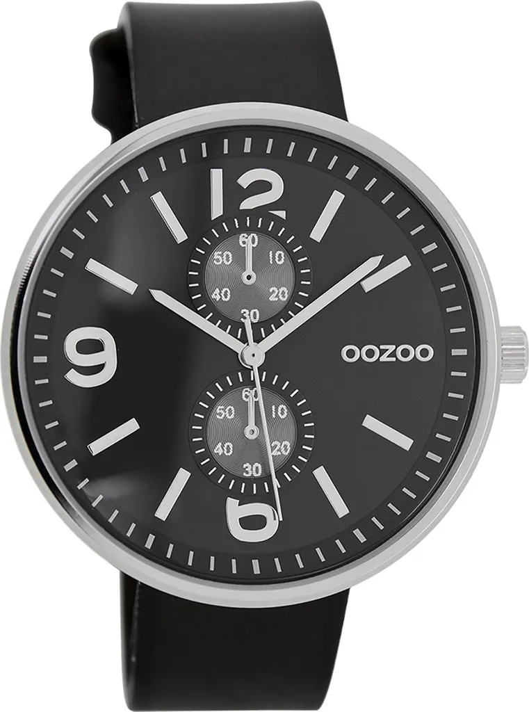 Regalo Uomo Orologio Oozoo UOC7079A Pelle Nera Confezione Regalo