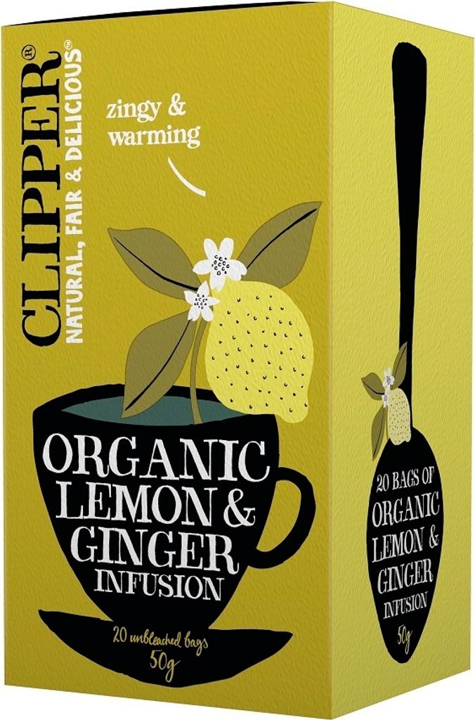 Clipper Te Lemon&Ginger Ekologiskt 50g