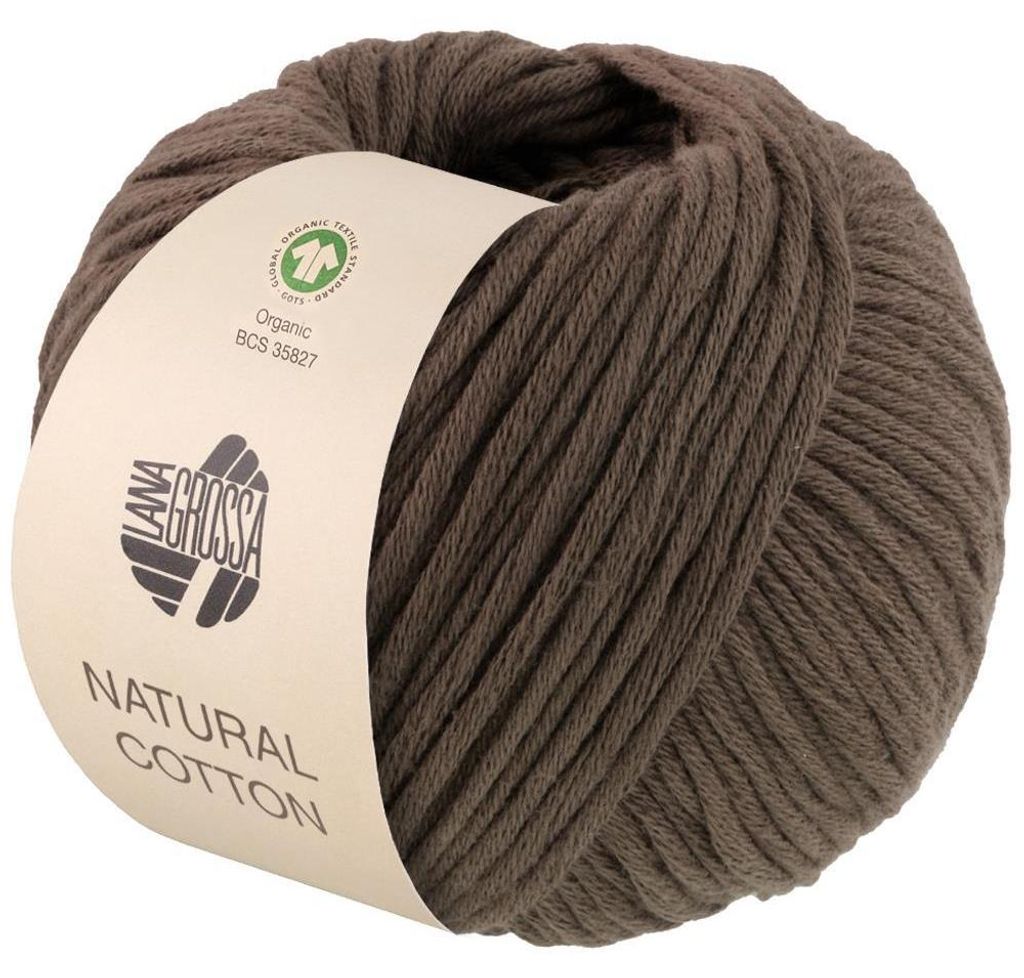 Lana Grossa - Natural Baumwolle GOTS 0020 graubraun Produktbild 