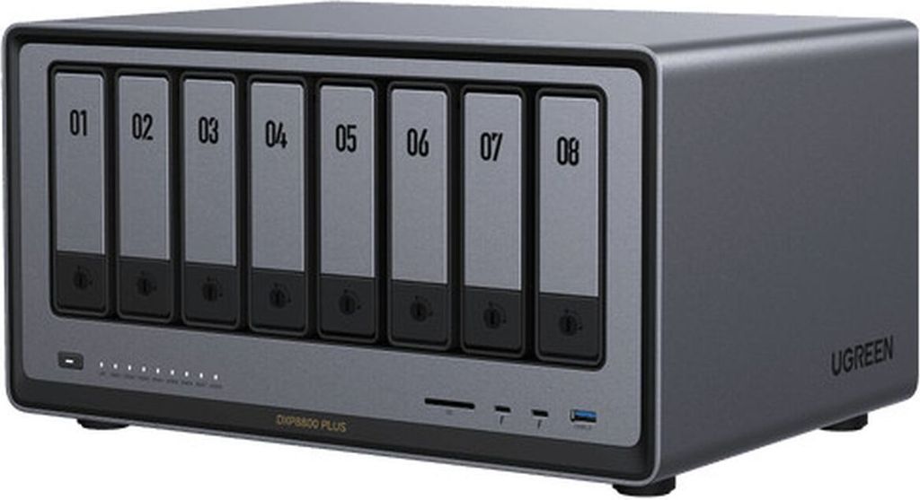 Ugreen NASync DXP8800Plus NAS Desktop Intel Core i5 i5-1235U 8 GB DDR5 0 TB UGOS Pro