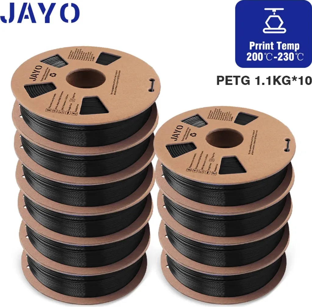 Filament PETG 1.75mm Noir pour Impressions 3D Techniques et Grand Format - 2