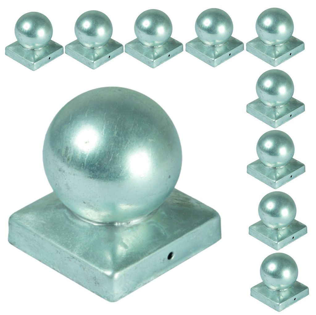 10x Chapeau de poteau boule 9x9 cm Chapeau de clôture Image du produit 