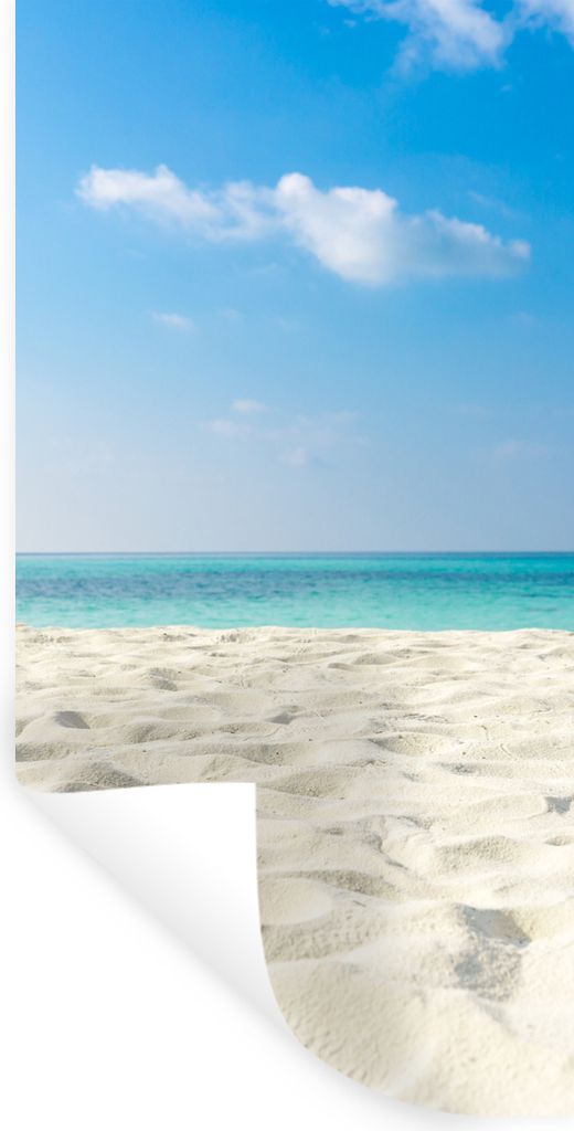 MuchoWow Wandtattoo Wandsticker Wandaufkleber Tropisch - Strand - Meer 20x40 cm Selbstklebend und Repositionierbar - Selbstklebend - Fototapeten