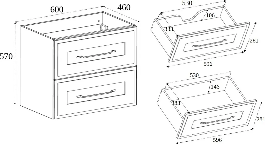Meuble sous-vasque cachemire 60cm : la solution gain de place et style chic