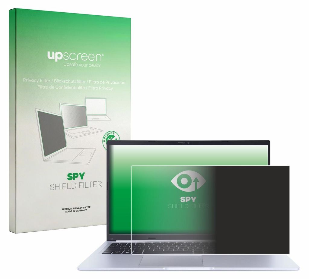 upscreen Blickschutzfilter für ASUS Vivobook 15 X1502ZA Anti-Spy Privacy Filter Sichtschutz Blaulicht-Schutz