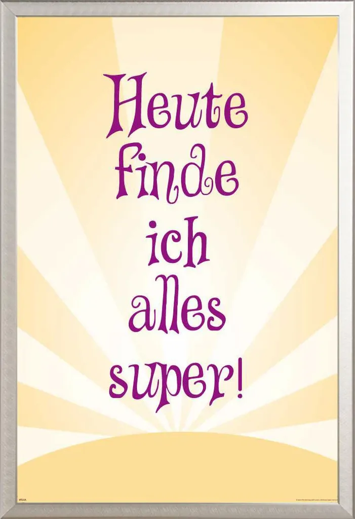 Cadre Photo Argent Shinsuke et Poster Motivation Anti-Stress Mural