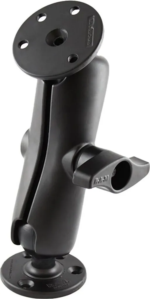 Ram Mounts Support Double Boule avec Deux Grandes Plaques Rondes Noir