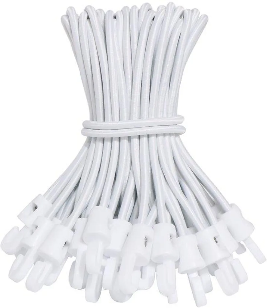 Sandows élastiques avec boule 12 pièces de 15 cm pour tente de jardin