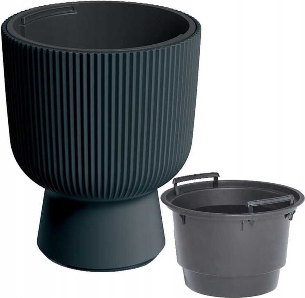 Prosperplast Blumentopf MILLY Anthrazit 29,8 cm Produktbild 9