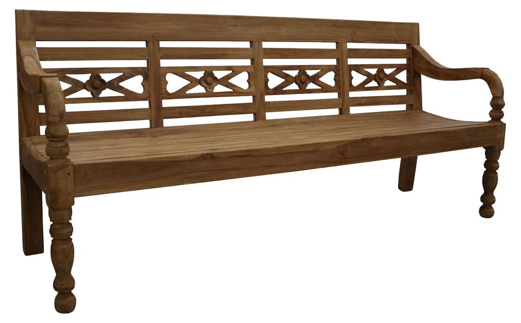 Holzbank 4-Sitzer | 190 cm | Teakholz Produktbild 