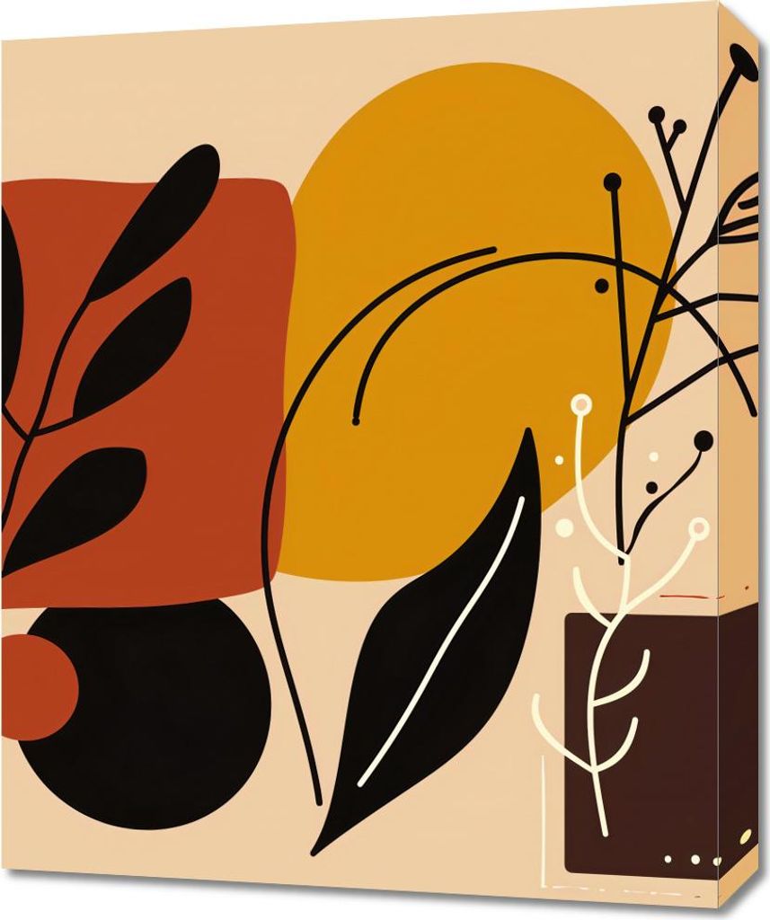 Bild 50x60cm Warme Konturen