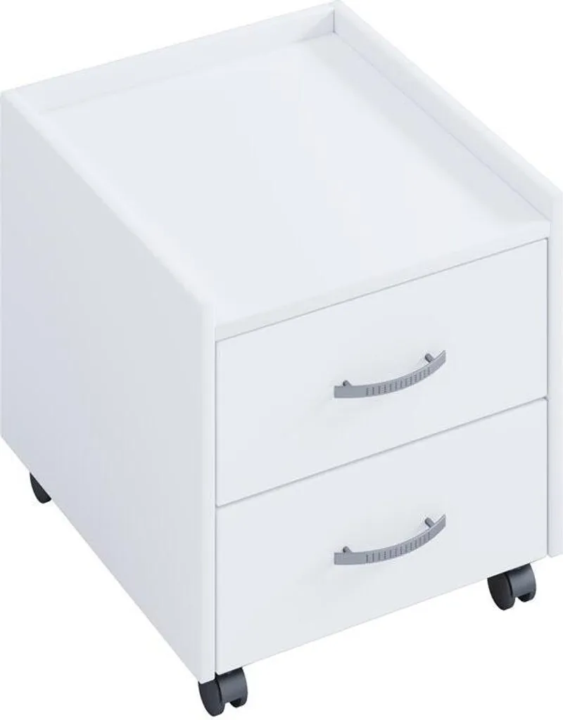 Organiseur de bureau AISEN Qubik-white 2 tiroirs pour classer dossiers