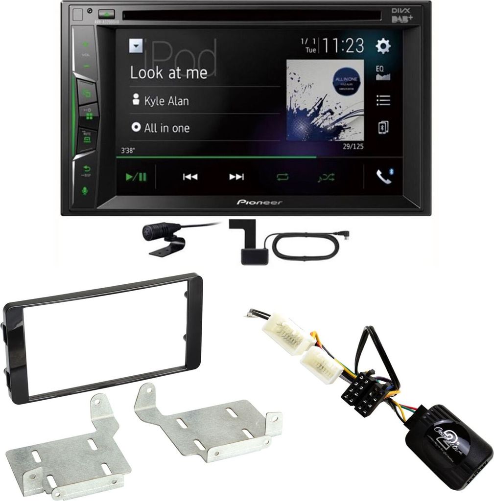 Pioneer AVH-A3200DAB USB Digitalradio MP3 Einbauset für Mitsubishi ASX ab 2015