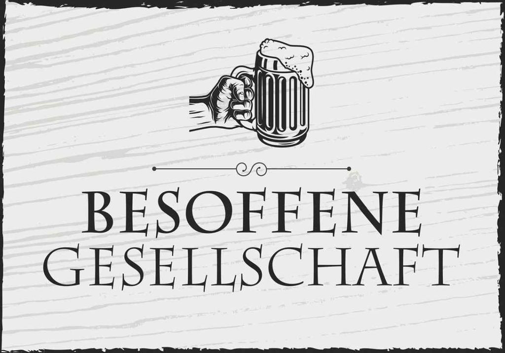 vianmo Holzschild 30x40 cm Stammtisch hier sitzen nur die Dekoration