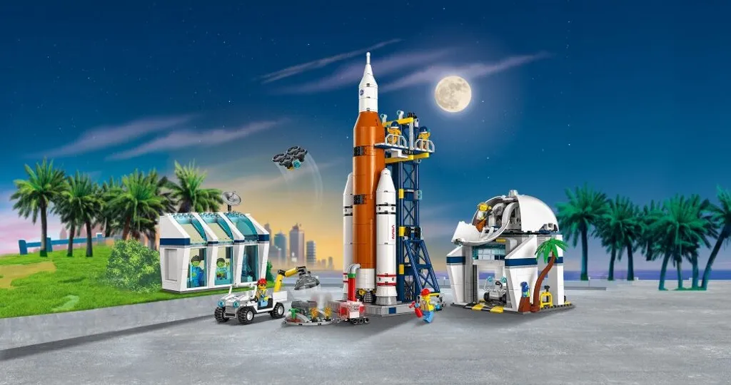 Jeu de construction centre spatial LEGO 60351 avec fusée et figurines - 15