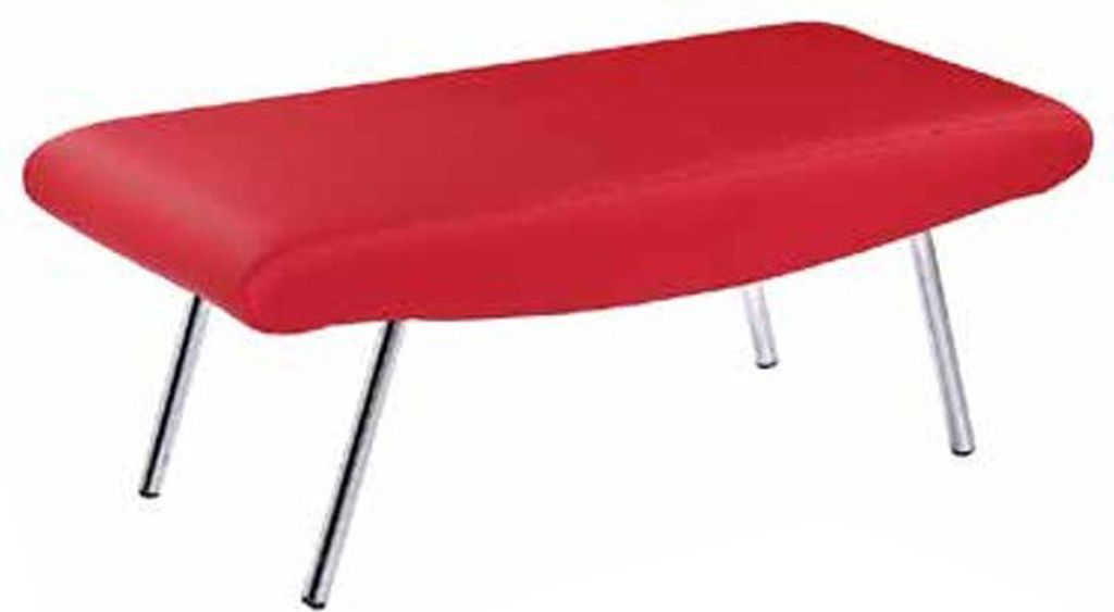 Polsterhocker Barhocker Luxus Modern Möbel Fußhocker Leder Hocker Rot