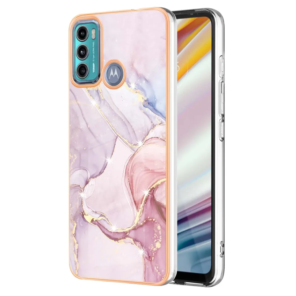 Custodia Moto G60 Marmo Rosa - Cover Fashion Antiurto Motorola G40