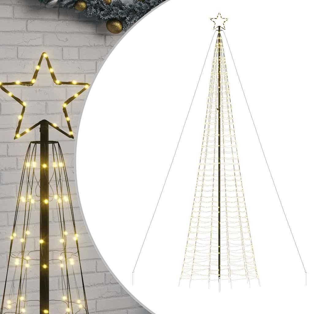 vidaXL Choinka LED z kolcami 1534 LED ciepła biel 500 cm Zdjęcie produktu 