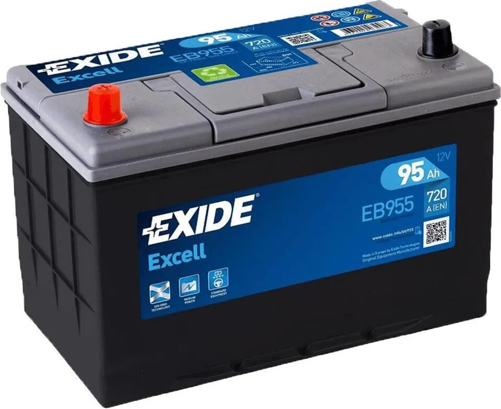 Batteria per auto Exide EB955 Excell 95Ah 720A