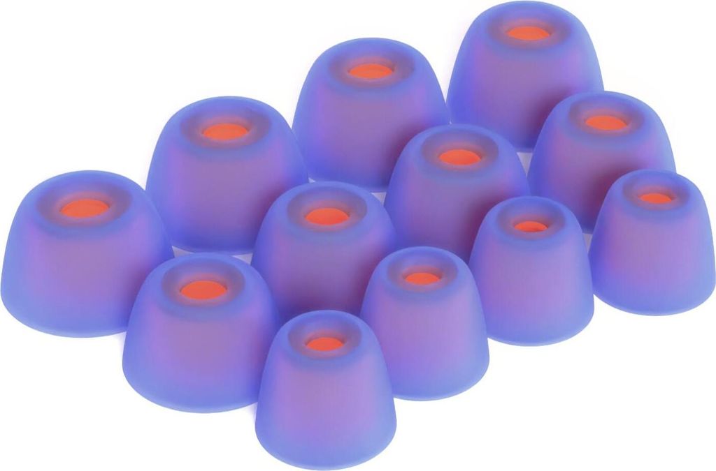 12 x Silikon Ohrstöpsel Ohrhörer Gummi Tipps Für JBL Tune 230NC TWS, Live Pro+ Kopfhörer Ohrhörer in Blau
